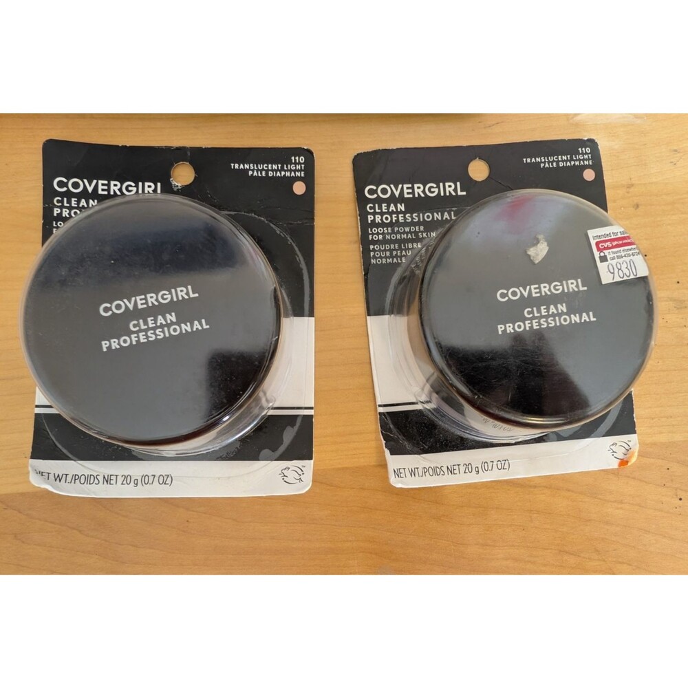 2 Covergirl Clean Professional Loose Setting Powder 110 Translucent Light New